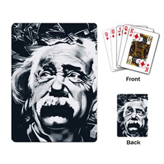 Albert Einstein Street Art Playing Cards Single Design by Wegoenart