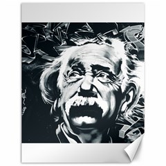 Albert Einstein Street Art Canvas 12  X 16  by Wegoenart