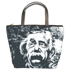 Albert Einstein Street Art Bucket Bag by Wegoenart