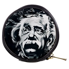 Albert Einstein Street Art Mini Makeup Bag by Wegoenart