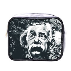 Albert Einstein Street Art Mini Toiletries Bag (one Side) by Wegoenart