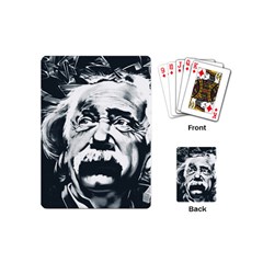 Albert Einstein Street Art Playing Cards (mini) by Wegoenart