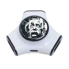 Albert Einstein Street Art 3-port Usb Hub by Wegoenart