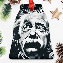 Albert Einstein Street Art Bell Ornament (two Sides) by Wegoenart