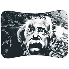 Albert Einstein Street Art Velour Seat Head Rest Cushion by Wegoenart