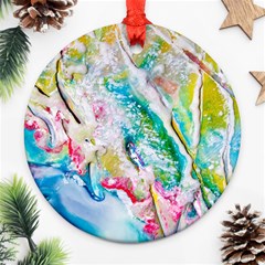 Art Abstract Abstract Art Ornament (round) by Wegoenart