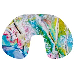 Art Abstract Abstract Art Travel Neck Pillows by Wegoenart