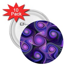 Abstract Pattern Fractal Wallpaper 2 25  Buttons (10 Pack)  by Wegoenart