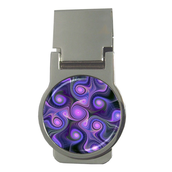 Abstract Pattern Fractal Wallpaper Money Clips (Round) 