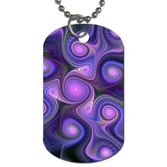 Abstract Pattern Fractal Wallpaper Dog Tag (two Sides) by Wegoenart