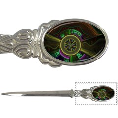 Fractal Threads Colorful Pattern Letter Opener