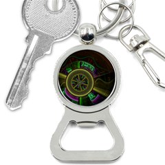 Fractal Threads Colorful Pattern Bottle Opener Key Chains