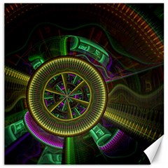 Fractal Threads Colorful Pattern Canvas 20  x 20 