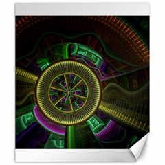 Fractal Threads Colorful Pattern Canvas 20  x 24 