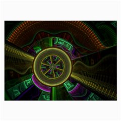 Fractal Threads Colorful Pattern Large Glasses Cloth (2-Side)