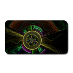 Fractal Threads Colorful Pattern Medium Bar Mats