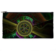 Fractal Threads Colorful Pattern Pencil Cases