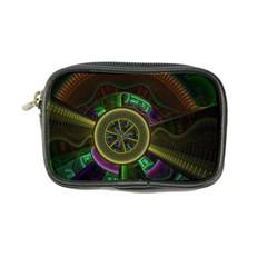 Fractal Threads Colorful Pattern Coin Purse