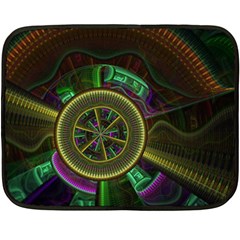 Fractal Threads Colorful Pattern Double Sided Fleece Blanket (Mini) 