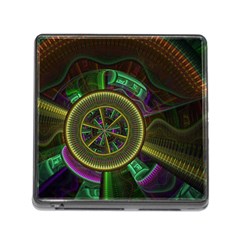 Fractal Threads Colorful Pattern Memory Card Reader (Square 5 Slot)