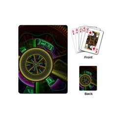 Fractal Threads Colorful Pattern Playing Cards (Mini)