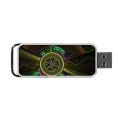 Fractal Threads Colorful Pattern Portable USB Flash (Two Sides)