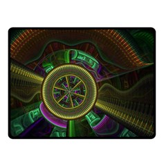 Fractal Threads Colorful Pattern Double Sided Fleece Blanket (Small) 