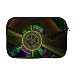 Fractal Threads Colorful Pattern Apple MacBook Pro 17  Zipper Case