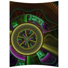 Fractal Threads Colorful Pattern Back Support Cushion