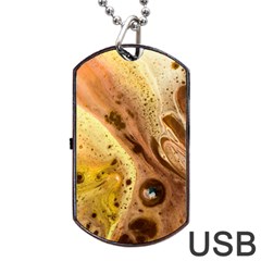 Abstract Art Modern Detail Macro Dog Tag Usb Flash (two Sides) by Wegoenart