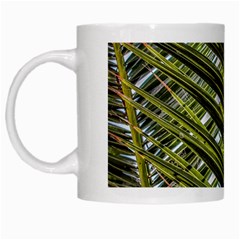 Palm Fronds Palm Palm Leaf Plant White Mugs by Wegoenart