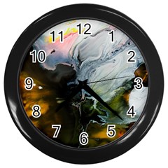 Art Abstract Painting Abstract Wall Clock (black) by Wegoenart