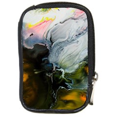 Art Abstract Painting Abstract Compact Camera Leather Case by Wegoenart