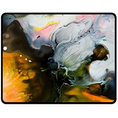 Art Abstract Painting Abstract Double Sided Fleece Blanket (medium)  by Wegoenart