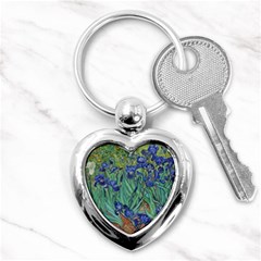 Antique Art Artwork Bloom Blooming Key Chains (heart)  by Wegoenart