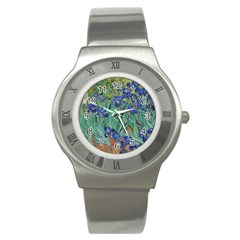 Antique Art Artwork Bloom Blooming Stainless Steel Watch by Wegoenart