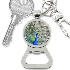 Peacock Bird Colorful Plumage Bottle Opener Key Chains by Wegoenart