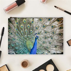 Peacock Bird Colorful Plumage Cosmetic Bag (large) by Wegoenart