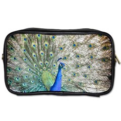 Peacock Bird Colorful Plumage Toiletries Bag (two Sides) by Wegoenart