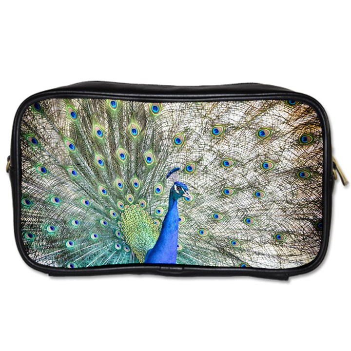 Peacock Bird Colorful Plumage Toiletries Bag (Two Sides)