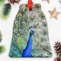 Peacock Bird Colorful Plumage Ornament (bell) by Wegoenart