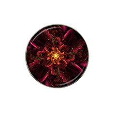 Floral Fractal Glow Flower Design Hat Clip Ball Marker (10 pack)