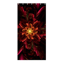 Floral Fractal Glow Flower Design Shower Curtain 36  x 72  (Stall) 