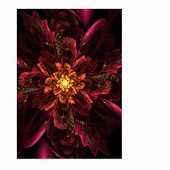 Floral Fractal Glow Flower Design Large Garden Flag (Two Sides)