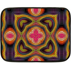 Kaleidoscope Art Pattern Ornament Double Sided Fleece Blanket (mini)  by Wegoenart