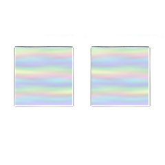 Holographic Foil Pastels Wallpaper Cufflinks (Square)