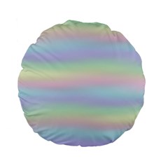 Holographic Foil Pastels Wallpaper Standard 15  Premium Flano Round Cushions