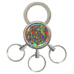 Mandala Star Interlocked 3-ring Key Chains by Wegoenart