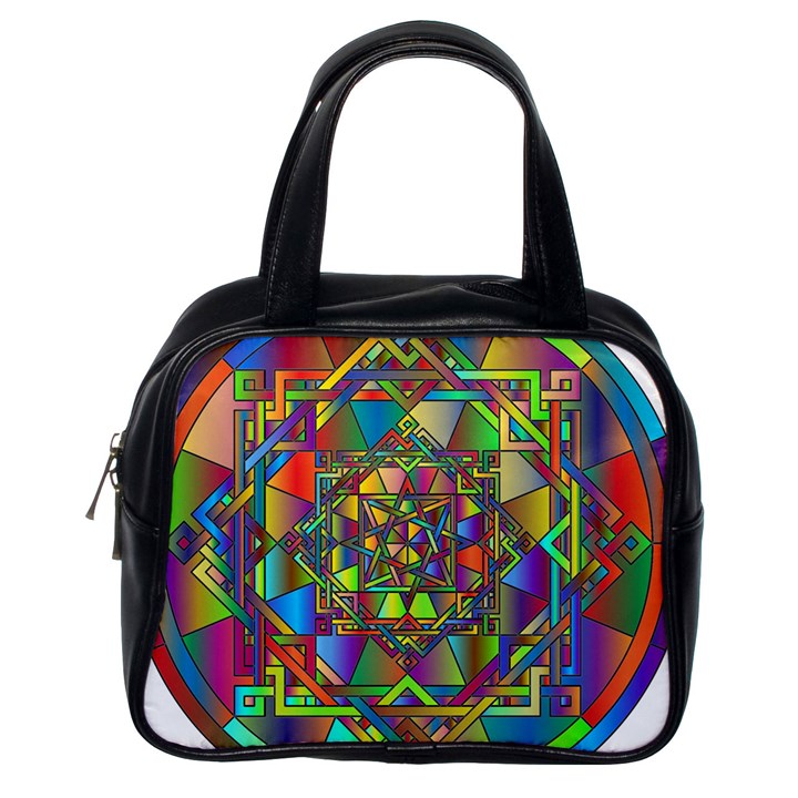 Mandala Star Interlocked Classic Handbag (One Side)