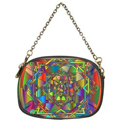 Mandala Star Interlocked Chain Purse (one Side) by Wegoenart